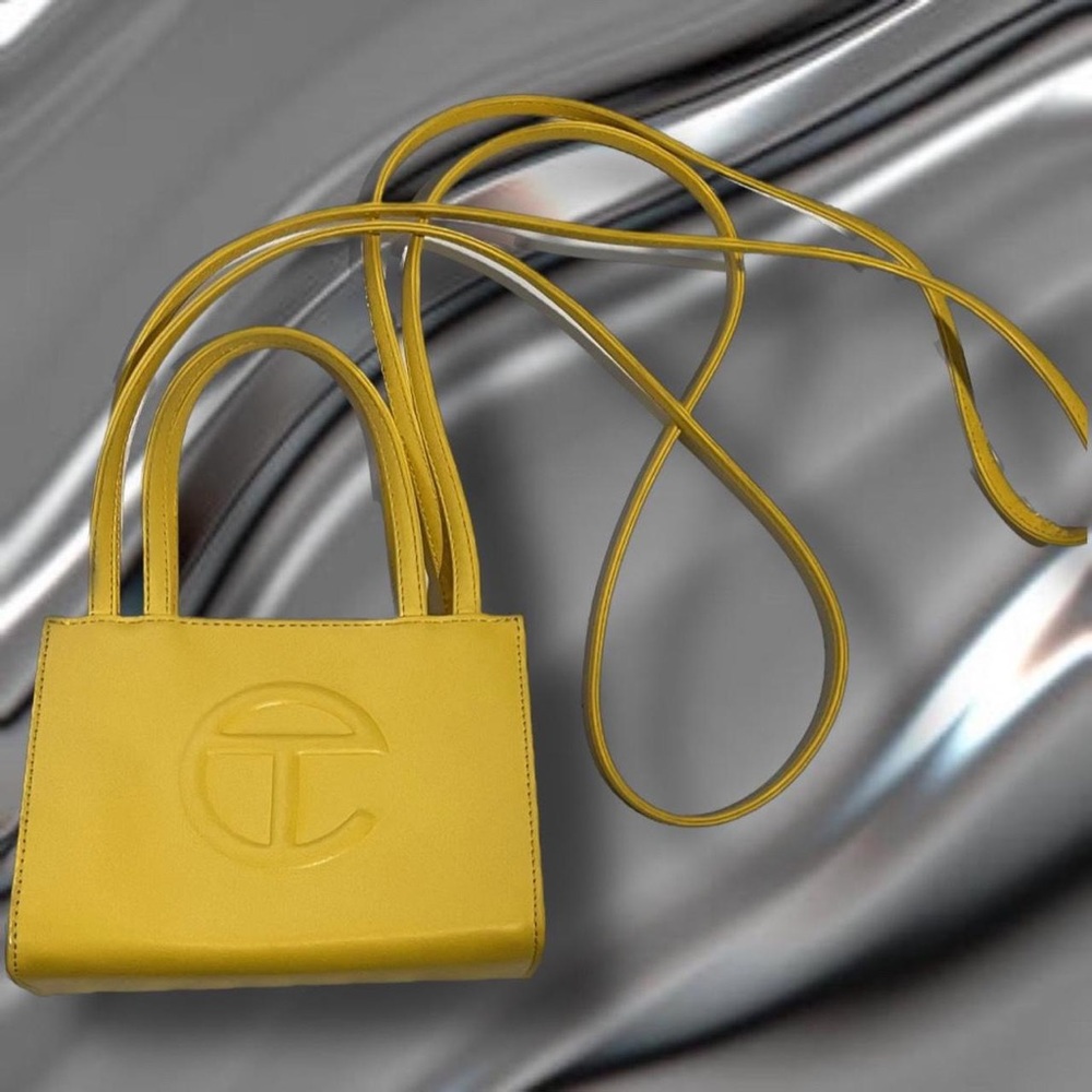 Telfar Small Yellow Shopping Bag.
